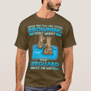 Jesus Lifeguard Christian Inspirational Cute T-Shirt