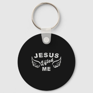 Jesus Lifted Me - Christian Faith Based Edgy Key Ring