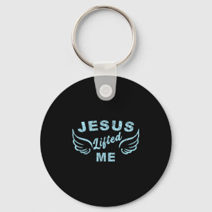Jesus Lifted Me - Christian Faith Based Edgy Key Ring