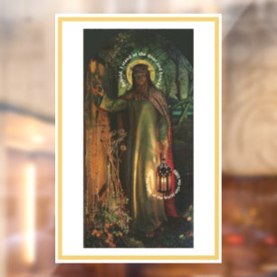 Jesus Light of the World  Window Cling