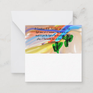 Jesus light of  world card