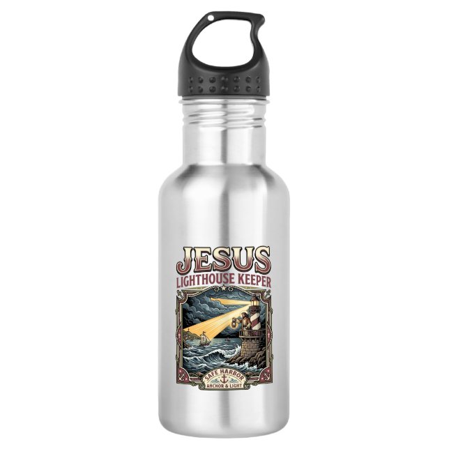 Jesus Lighthouse Keeper Jesus Lighthouse Keeper Ch 532 Ml Water Bottle (Front)
