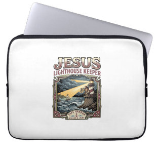 Jesus Lighthouse Keeper Jesus Lighthouse Keeper Ch Laptop Sleeve