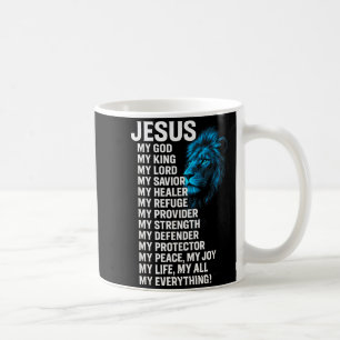 Jesus - Lion Christian King Lord Savior Faith Coffee Mug
