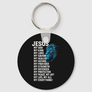 Jesus - Lion Christian King Lord Savior Faith Key Ring