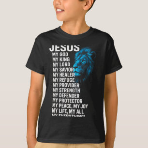 Jesus - Lion Christian King Lord Savior Faith  T-Shirt