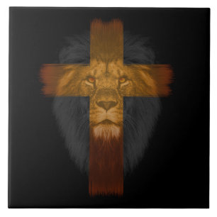 Jesus Lion of Judah Ceramic Tile