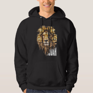 Jesus Lion of Judah Christian Gift for Men Women  Hoodie