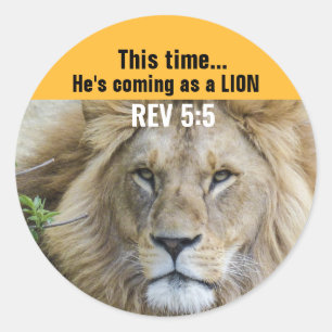 JESUS  LION OF JUDAH CHRISTIAN STICKERS