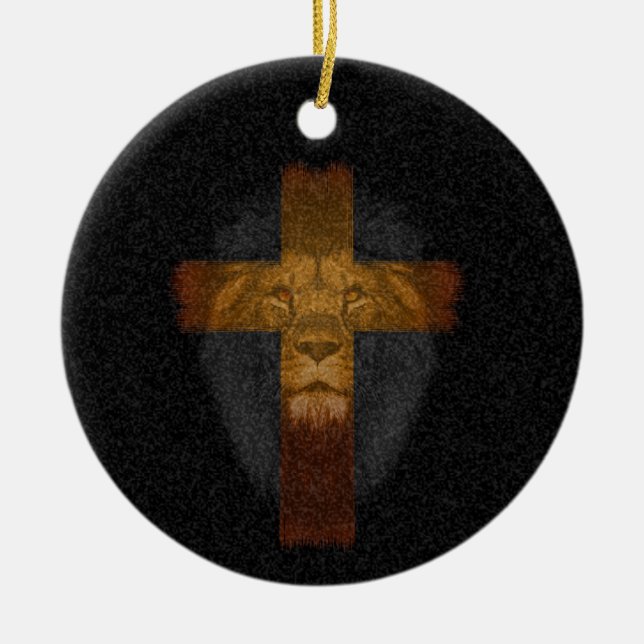 Jesus Lion of Judah Ornament (Front)