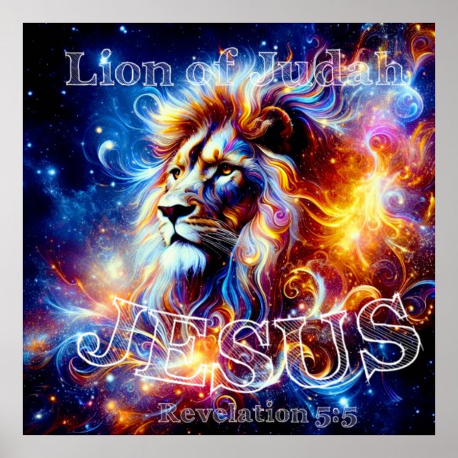 Jesus Lion of Judah  Poster (Front)