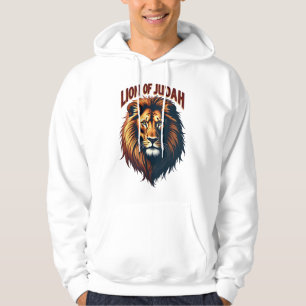 Jesus Lion of Judah Vintage Engraving Christian Te Hoodie