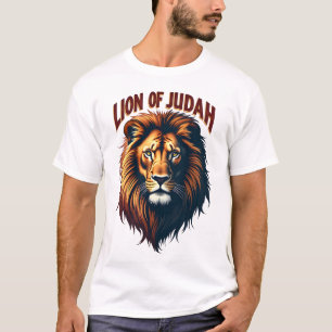 Jesus Lion of Judah Vintage Engraving Christian Te T-Shirt