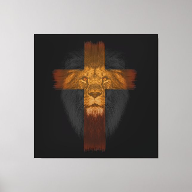 Jesus Lion of Judah Wrapped Canvas (Front)