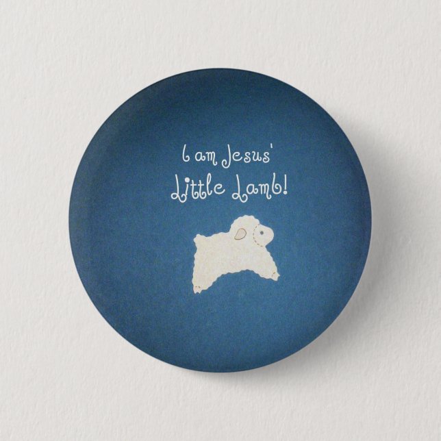 Jesus' Little Lamb 6 Cm Round Badge (Front)