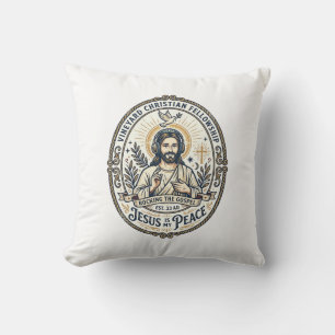 Jesus Lo Fi Study Beats Aesthetic Graphic Tee Chri Cushion