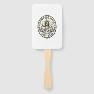 Jesus Lo Fi Study Beats Aesthetic Graphic Tee Chri Hand Fan
