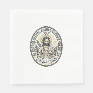 Jesus Lo Fi Study Beats Aesthetic Graphic Tee Chri Napkin