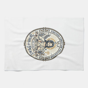 Jesus Lo Fi Study Beats Aesthetic Graphic Tee Chri Tea Towel