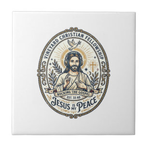 Jesus Lo Fi Study Beats Aesthetic Graphic Tee Chri Tile
