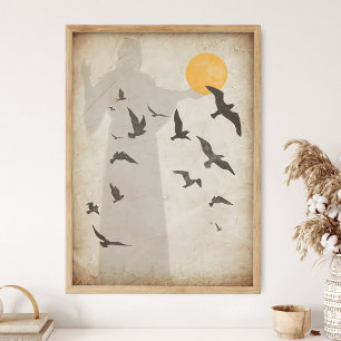 Jesus, Look at the birds of the air_ Matthew 6_26- Poster
