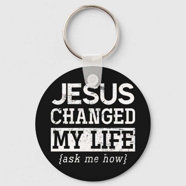 Jesus Lord Christian Gift God Saviour Jesus Pullov Key Ring (Front)