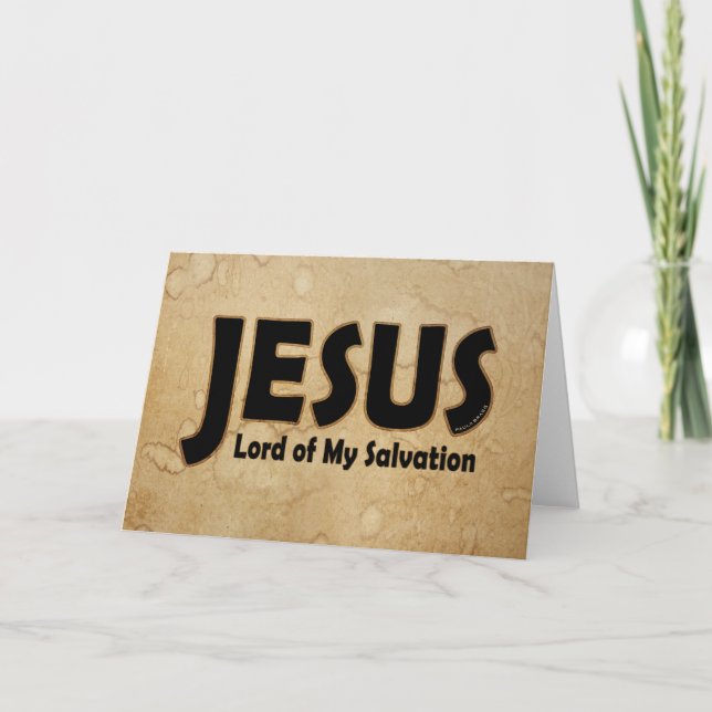 JESUS Lord of Salvation Card (Front)