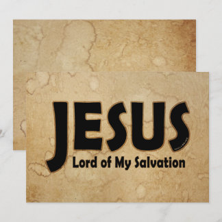 JESUS Lord of Salvation Card