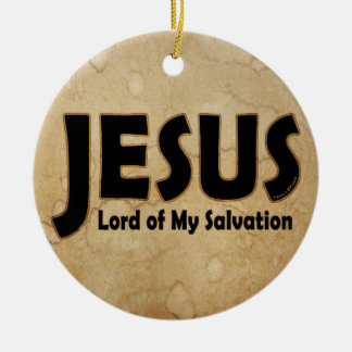 Jesus Lord Salvation Ceramic Tree Decoration