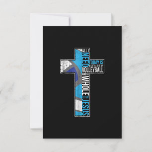 Jesus Love  All I Need Is Little Bit Of Volleyball RSVP Card