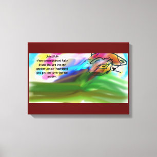 Jesus  love canvas print