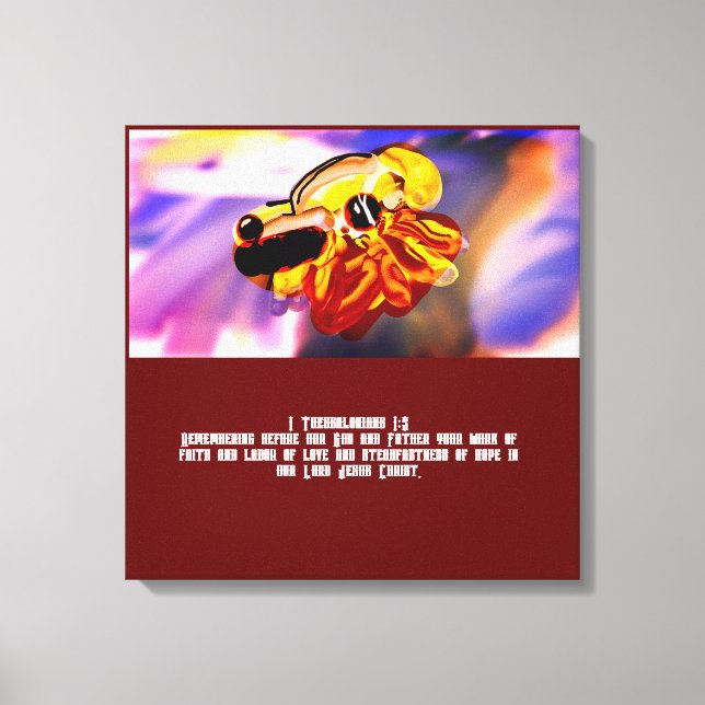 Jesus love canvas print (Front)