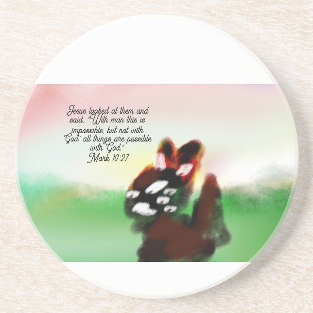 jesus love  coaster (Front)