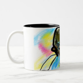 jesus love dont give up Two-Tone coffee mug