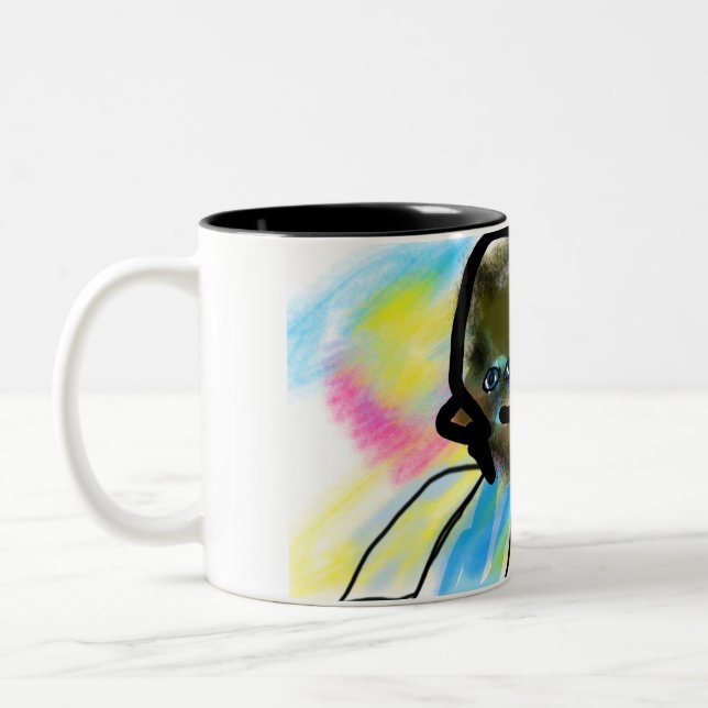 jesus love dont give up Two-Tone coffee mug (Left)