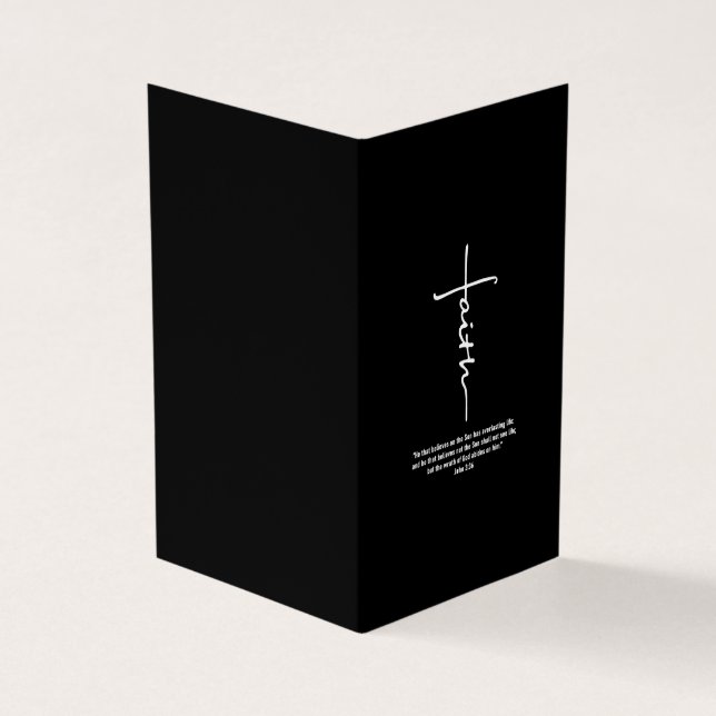 Jesus Love | Faith Cross Christian Jesus Faith God Business Card (Outside)