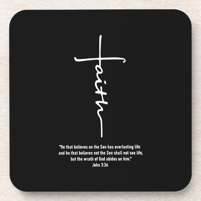 Jesus Love | Faith Cross Christian Jesus Faith God Coaster (Front)