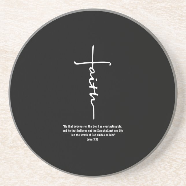 Jesus Love | Faith Cross Christian Jesus Faith God Coaster (Front)