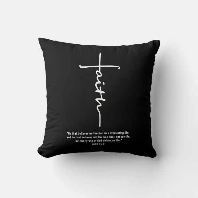 Jesus Love | Faith Cross Christian Jesus Faith God Cushion (Front)