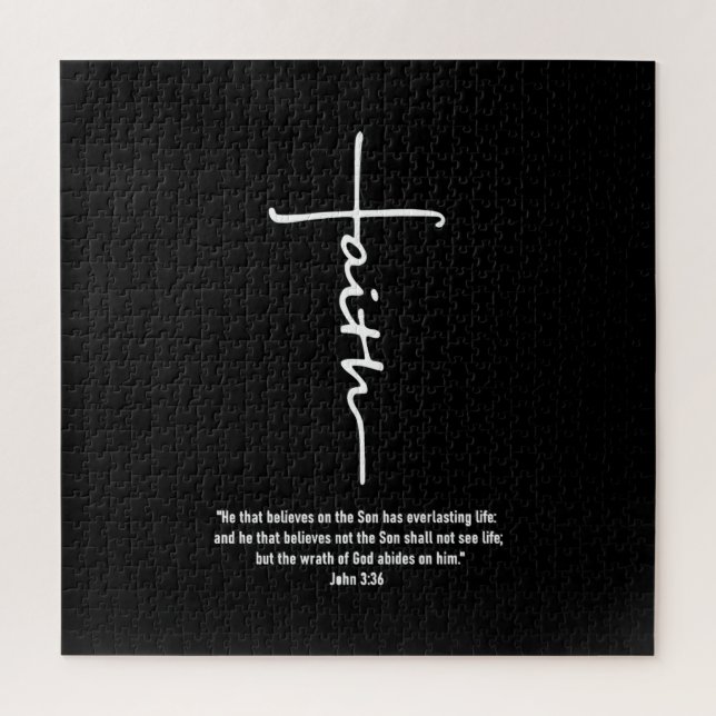 Jesus Love | Faith Cross Christian Jesus Faith God Jigsaw Puzzle (Vertical)