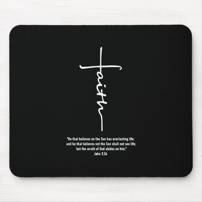 Jesus Love | Faith Cross Christian Jesus Faith God Mouse Mat (Front)