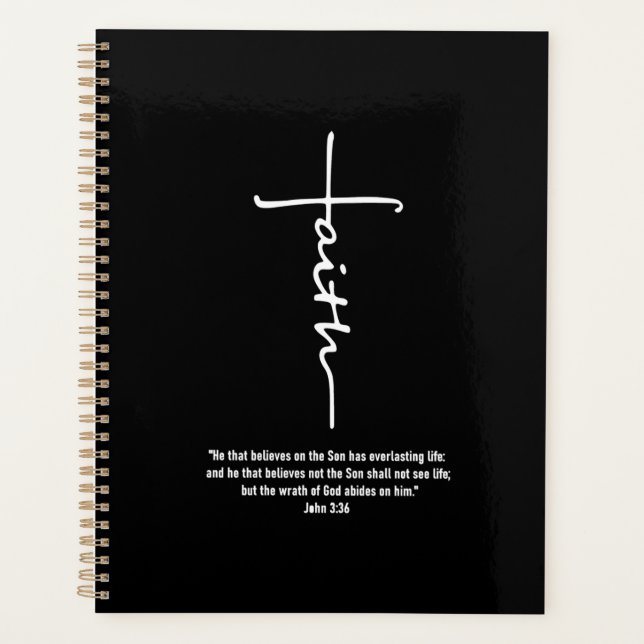 Jesus Love | Faith Cross Christian Jesus Faith God Planner (Front)