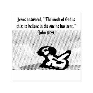jesus love forever self-inking stamp