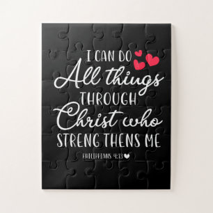 Jesus Love   I Can Do All Things Through Christ Jigsaw Puzzle