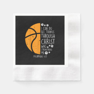 Jesus Love   I Can Do All Things Through Christ Napkin