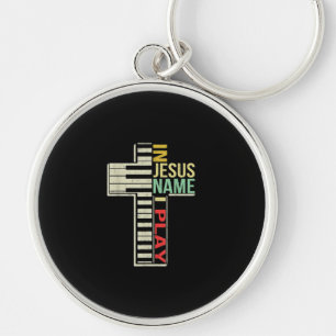 Jesus Love   In Jesus Name I Play Piano Christian Key Ring