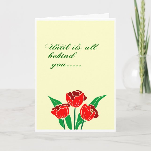 Jesus' love is behind you card (Front)