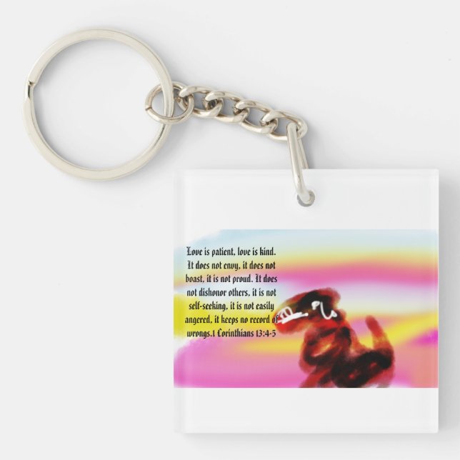 jesus love is kind  key ring (Front)