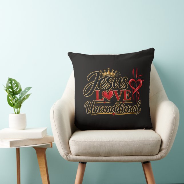 Jesus Love is Unconditional  Cushion (Chair)