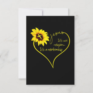 Jesus Love   It's Not Religion It's A Relationship RSVP Card